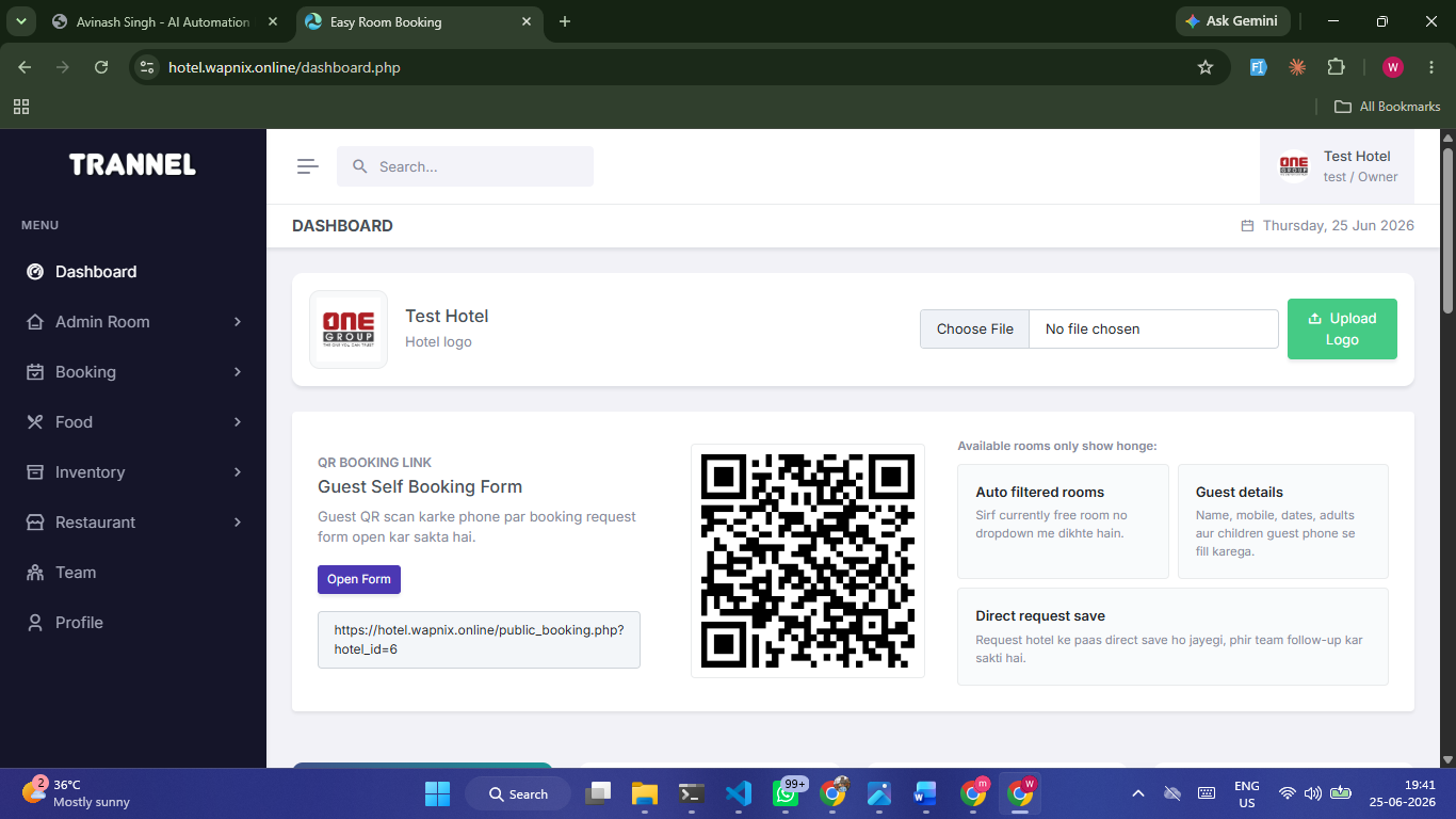 Hotel Management Software screenshot